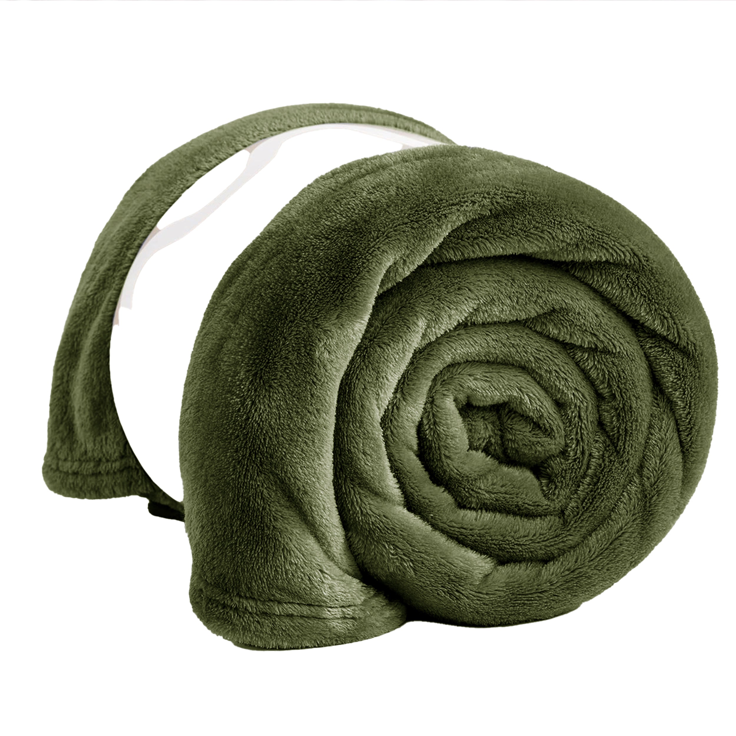 Lightweight Reversible Faux Fur Throw Fleece Blanket For Sofa & Bed