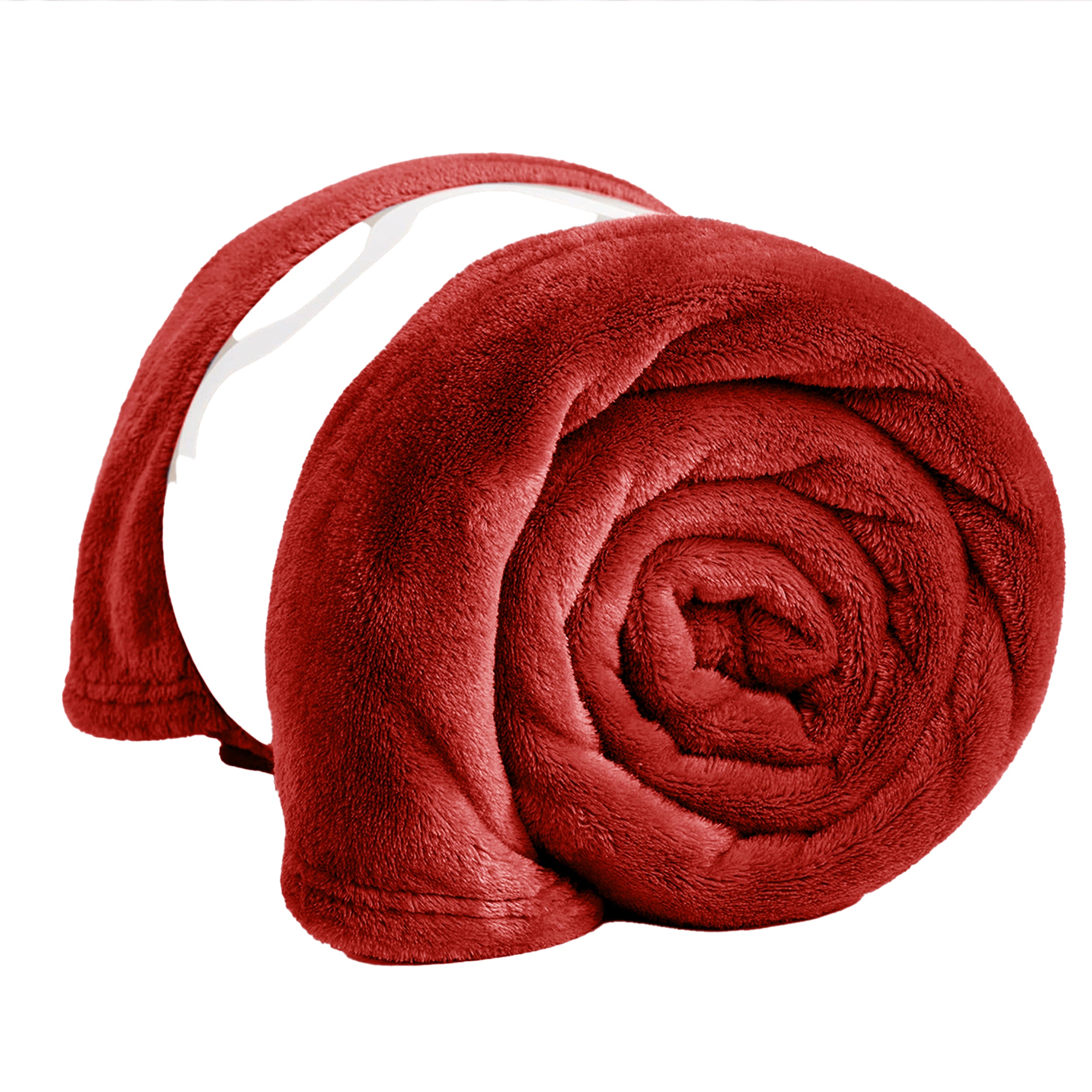 Lightweight Reversible Faux Fur Throw Fleece Blanket For Sofa & Bed