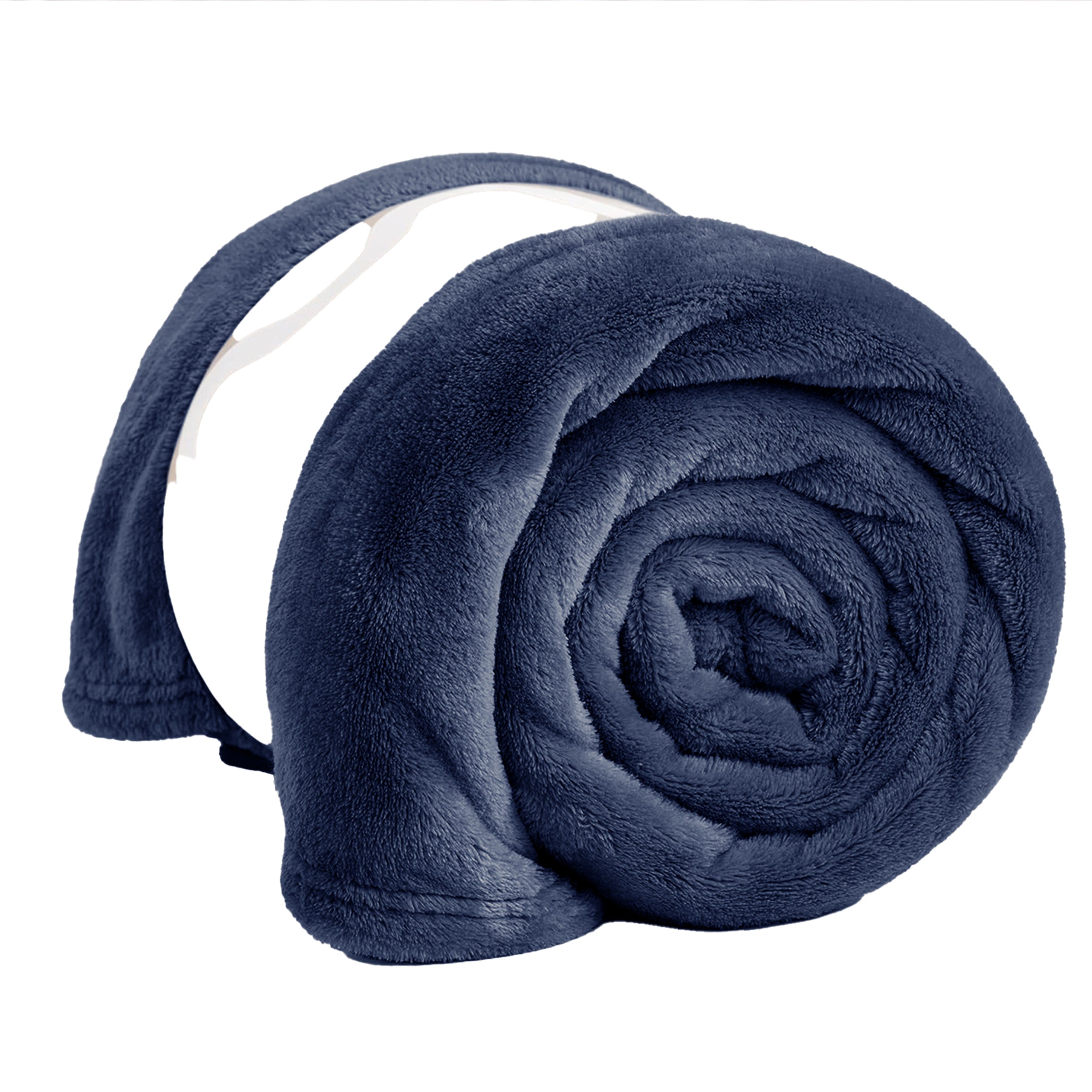 Lightweight Reversible Faux Fur Throw Fleece Blanket For Sofa & Bed