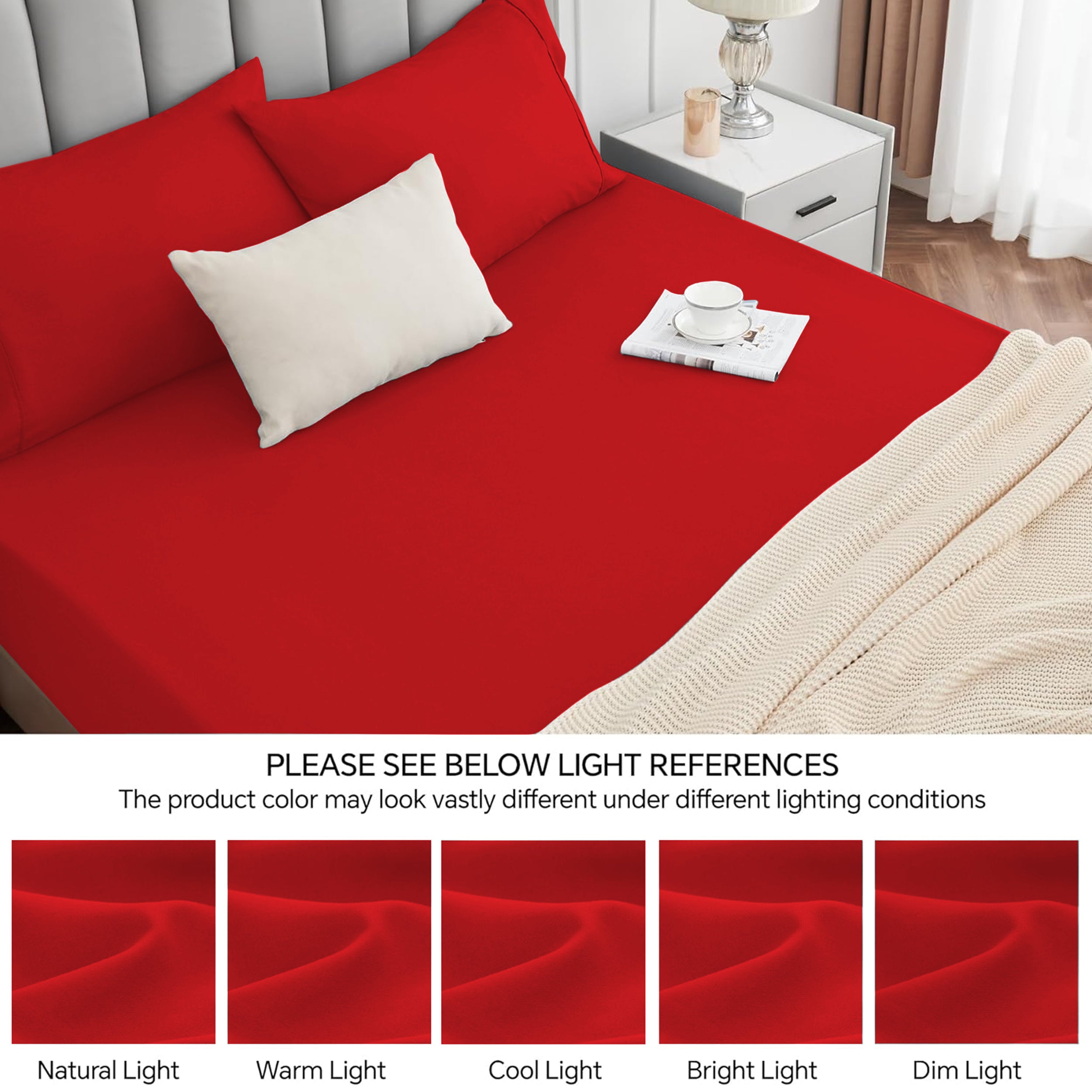 Fade Resistant Brushed Microfiber 30 Cm Deep Pocket Microfiber Fitted Sheet
