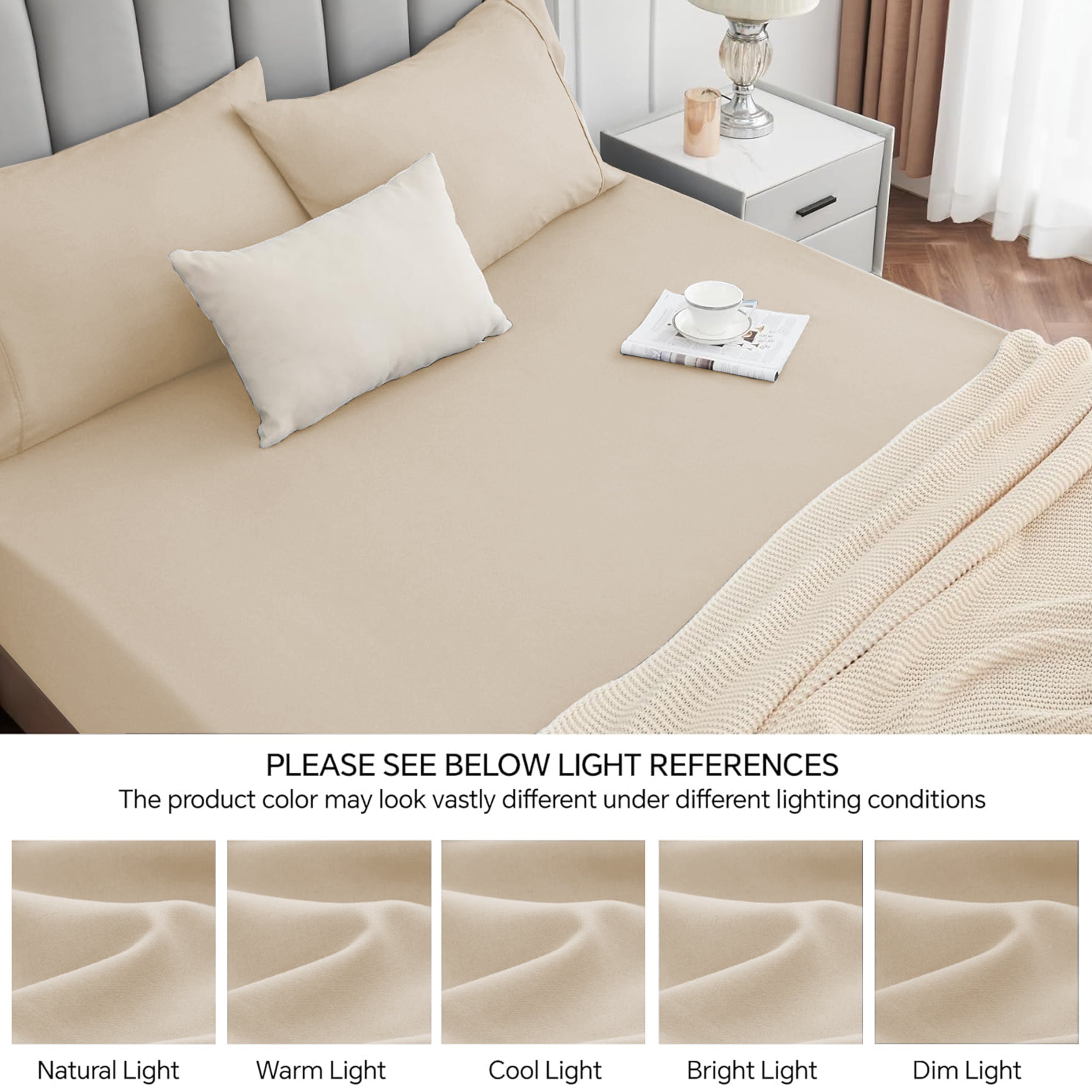 Fade Resistant Brushed Microfiber 30 Cm Deep Pocket Microfiber Fitted Sheet