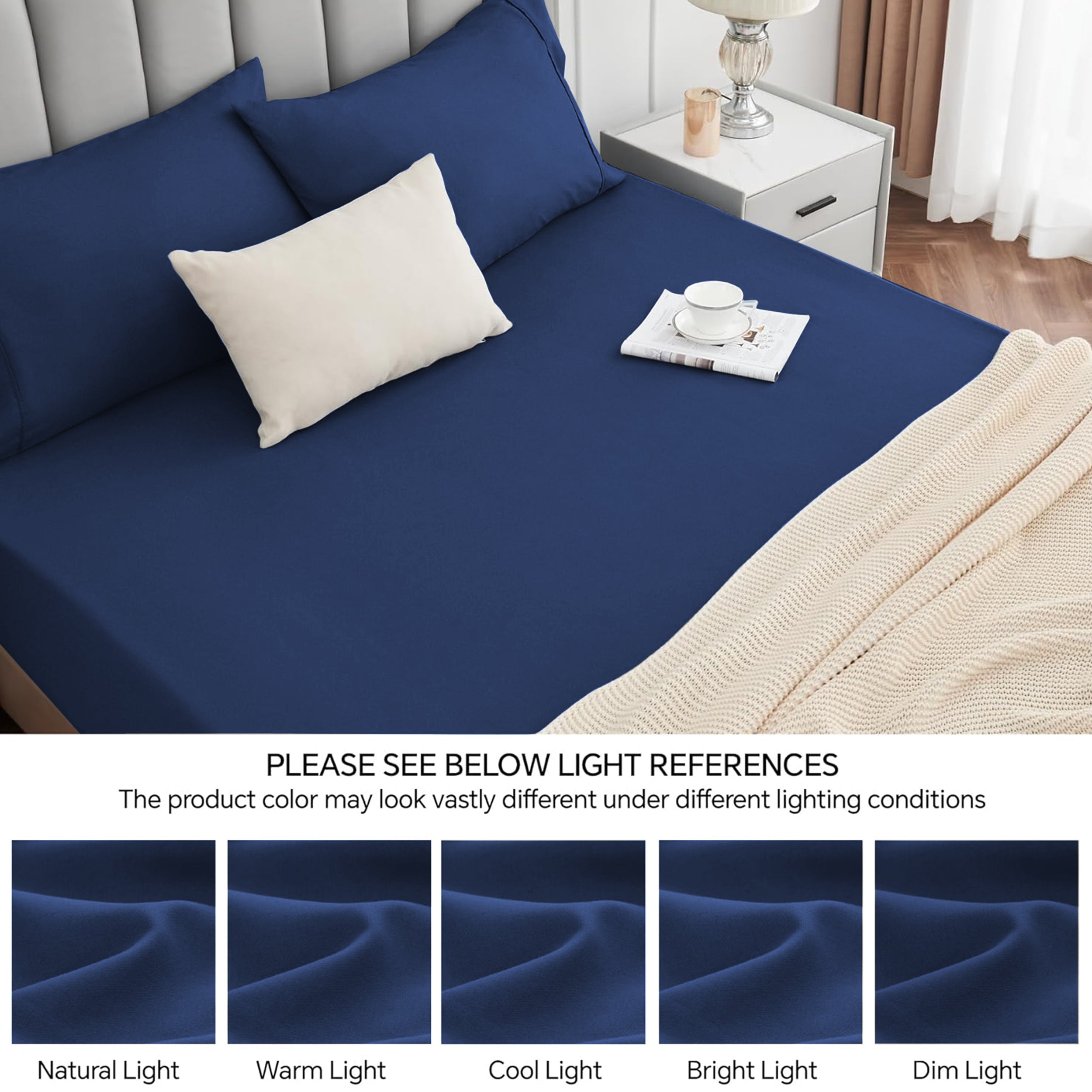 Fade Resistant Brushed Microfiber 30 Cm Deep Pocket Microfiber Fitted Sheet