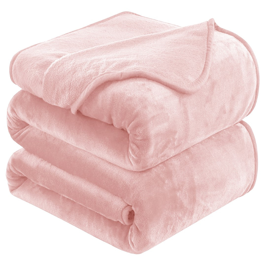 Lightweight Super Soft 450 GSM Fluffy Mink Throw Blanket