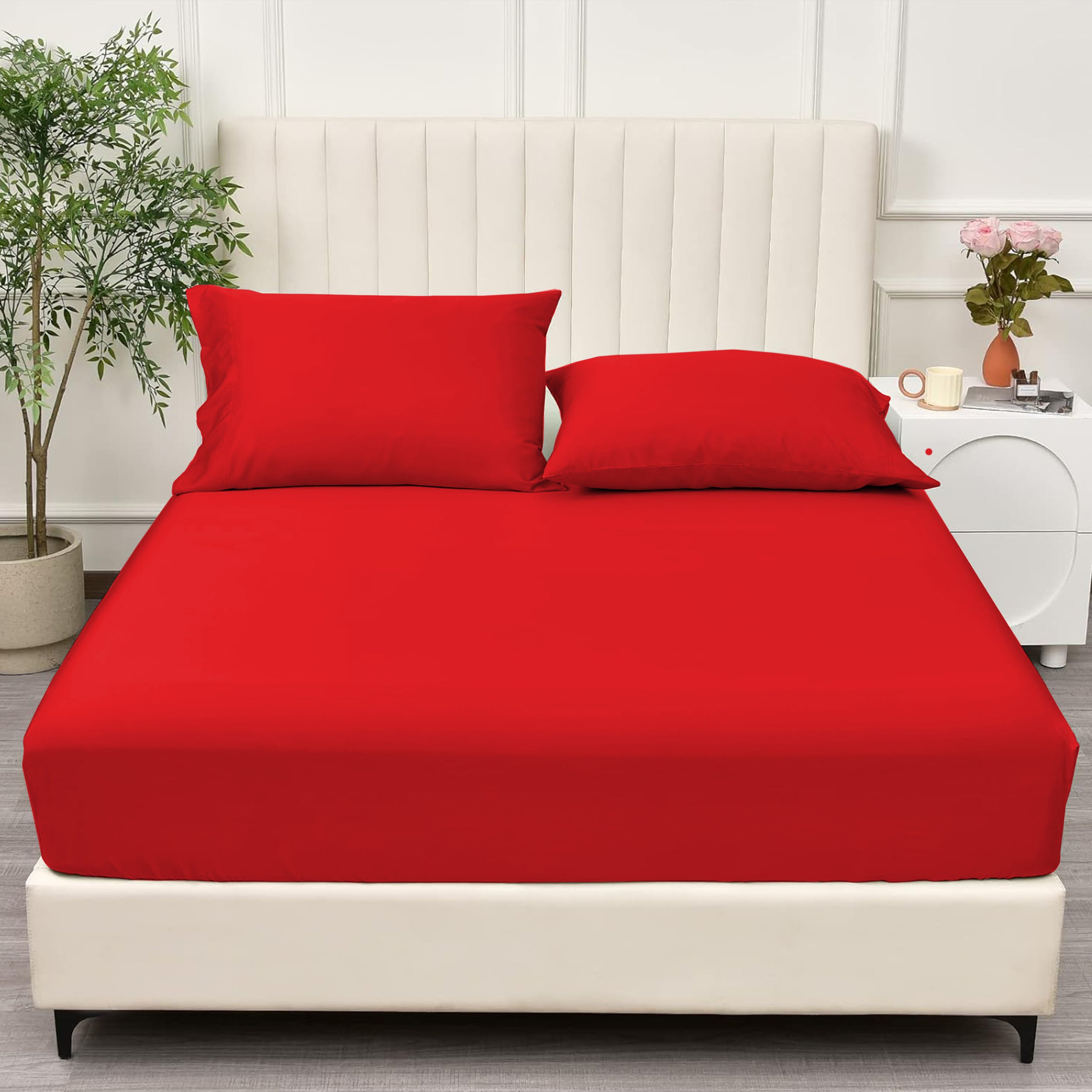 Fade Resistant Brushed Microfiber 30 Cm Deep Pocket Microfiber Fitted Sheet
