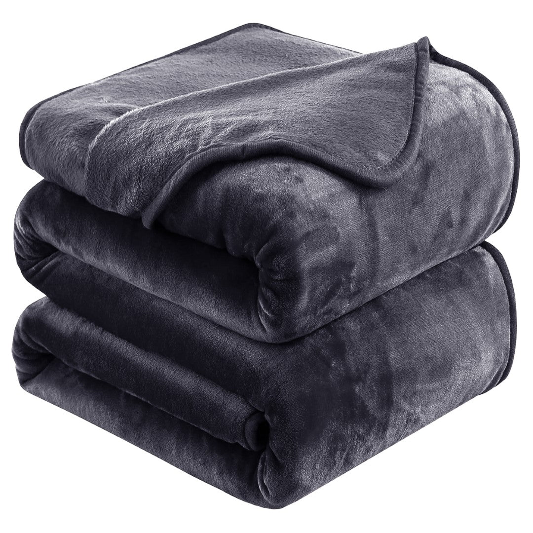 Lightweight Super Soft 450 GSM Fluffy Mink Throw Blanket