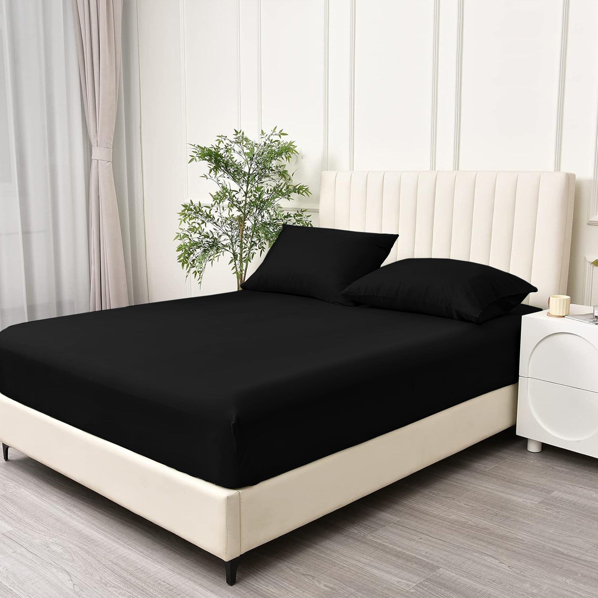 Fade Resistant Brushed Microfiber 30 Cm Deep Pocket Microfiber Fitted Sheet