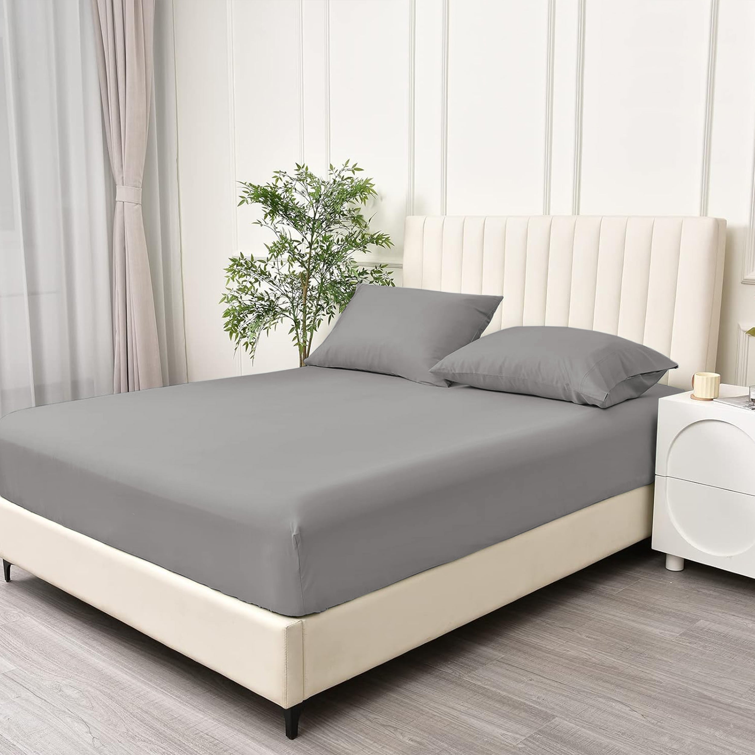 Fade Resistant Brushed Microfiber 30 Cm Deep Pocket Microfiber Fitted Sheet