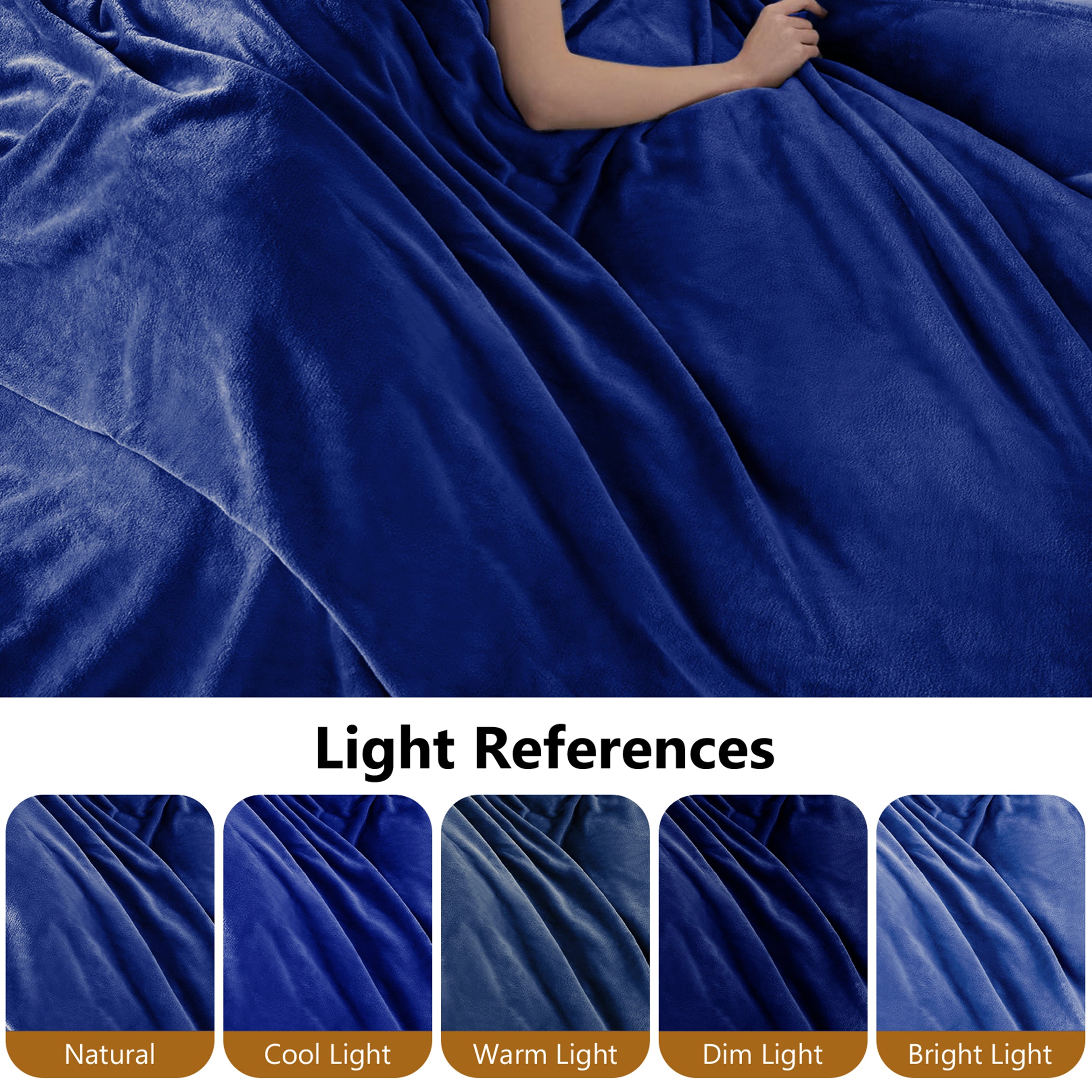 Lightweight Super Soft 450 GSM Fluffy Mink Throw Blanket