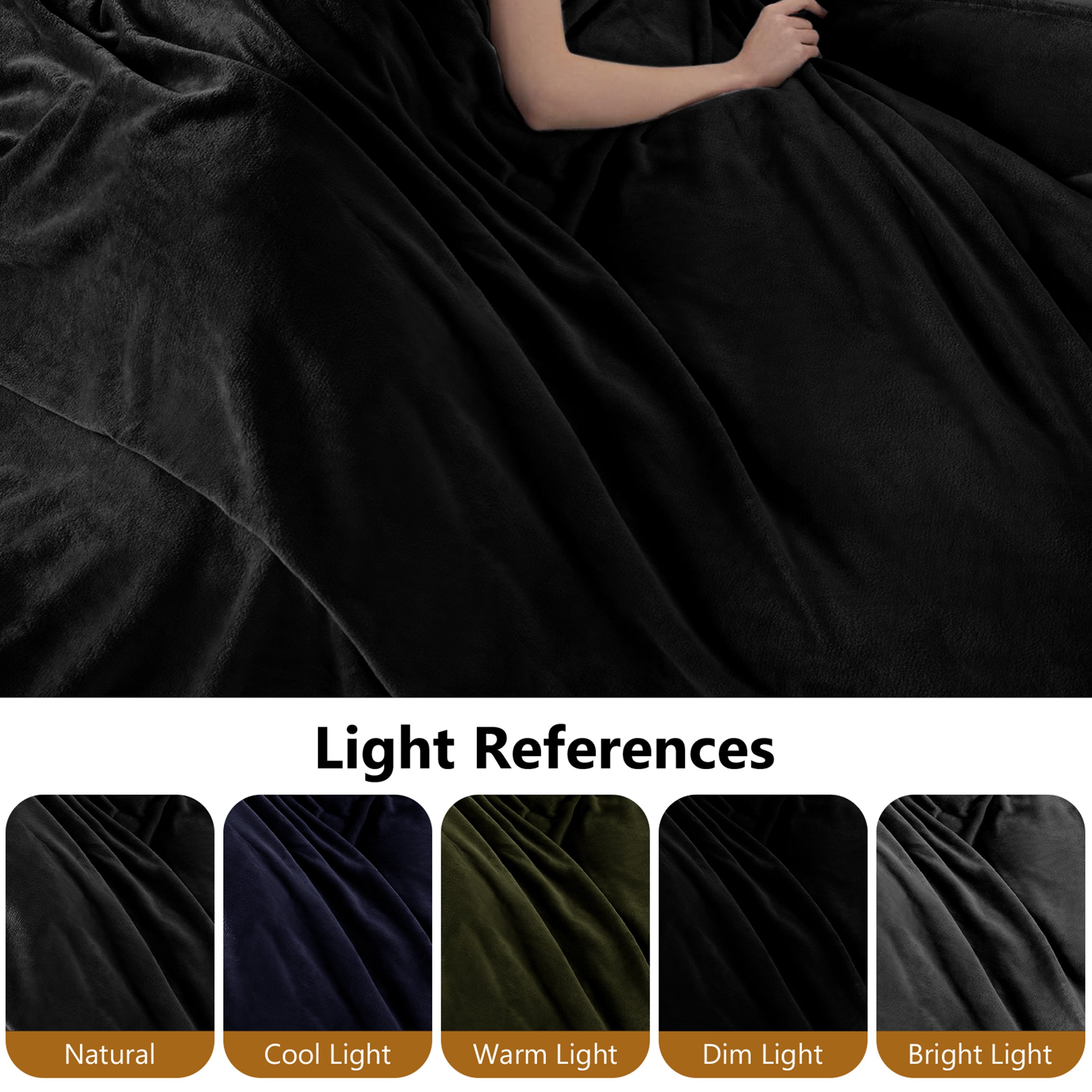 Lightweight Super Soft 450 GSM Fluffy Mink Throw Blanket