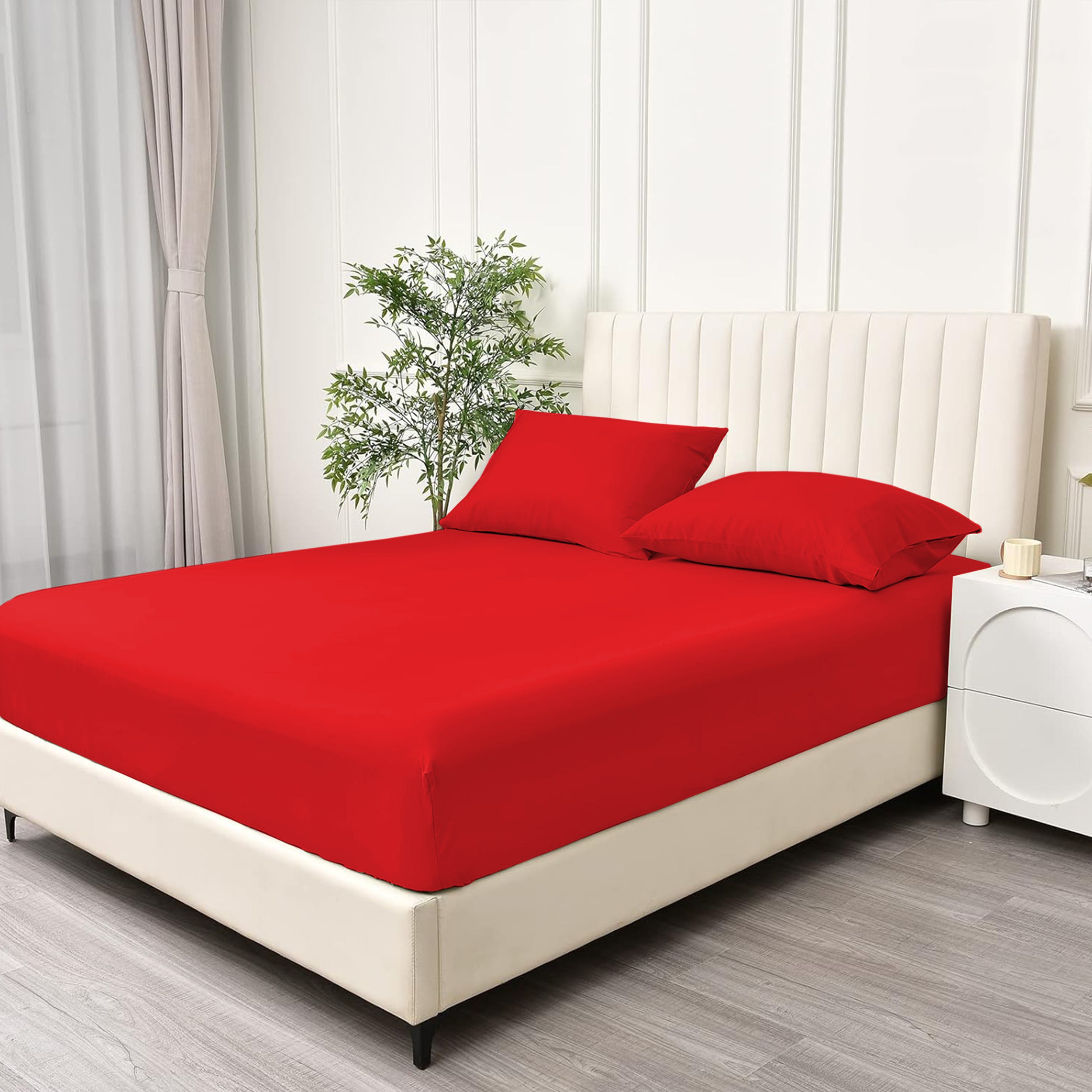 Fade Resistant Brushed Microfiber 30 Cm Deep Pocket Microfiber Fitted Sheet