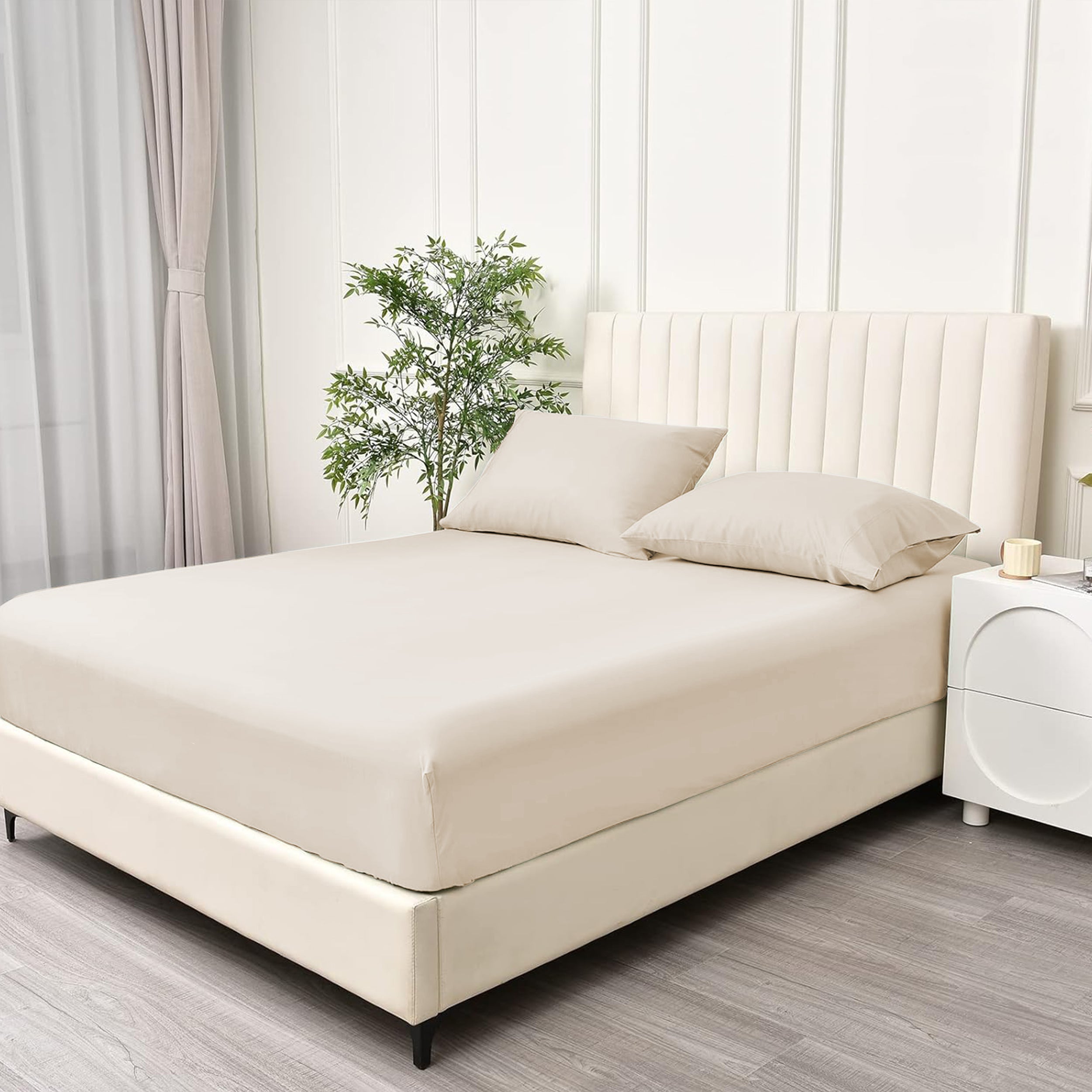 Fade Resistant Brushed Microfiber 30 Cm Deep Pocket Microfiber Fitted Sheet