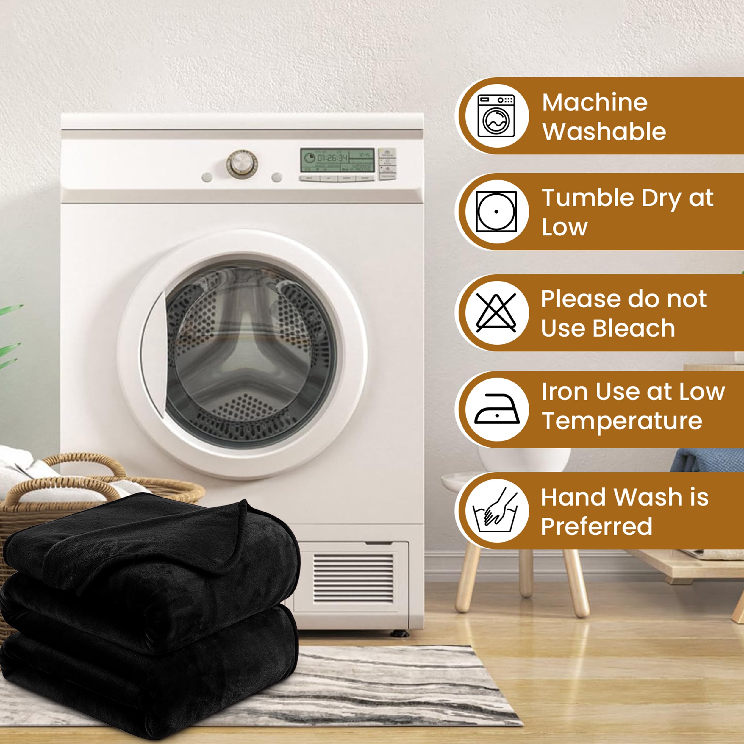 Lightweight Super Soft 450 GSM Fluffy Mink Throw Blanket