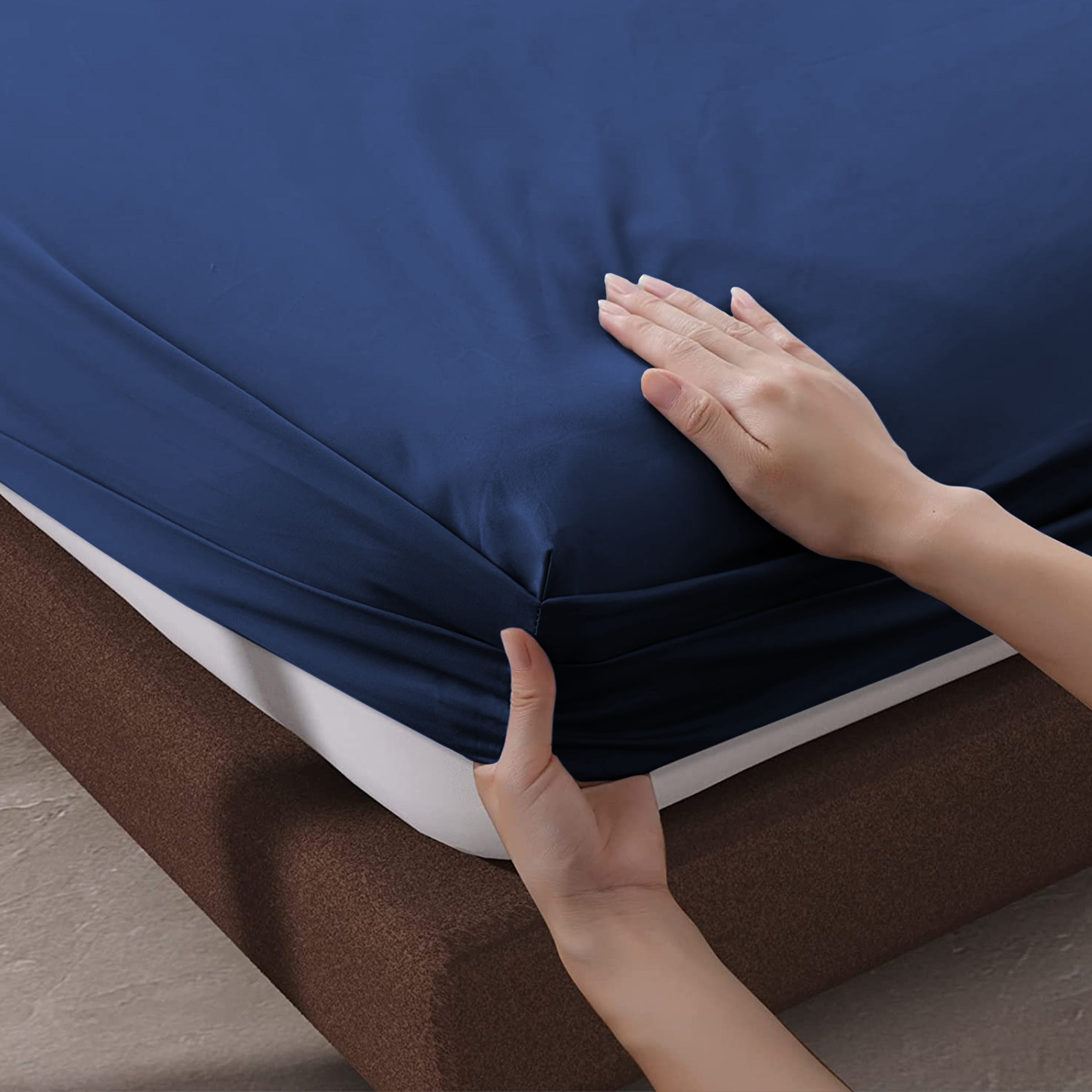 Fade Resistant Brushed Microfiber 30 Cm Deep Pocket Microfiber Fitted Sheet
