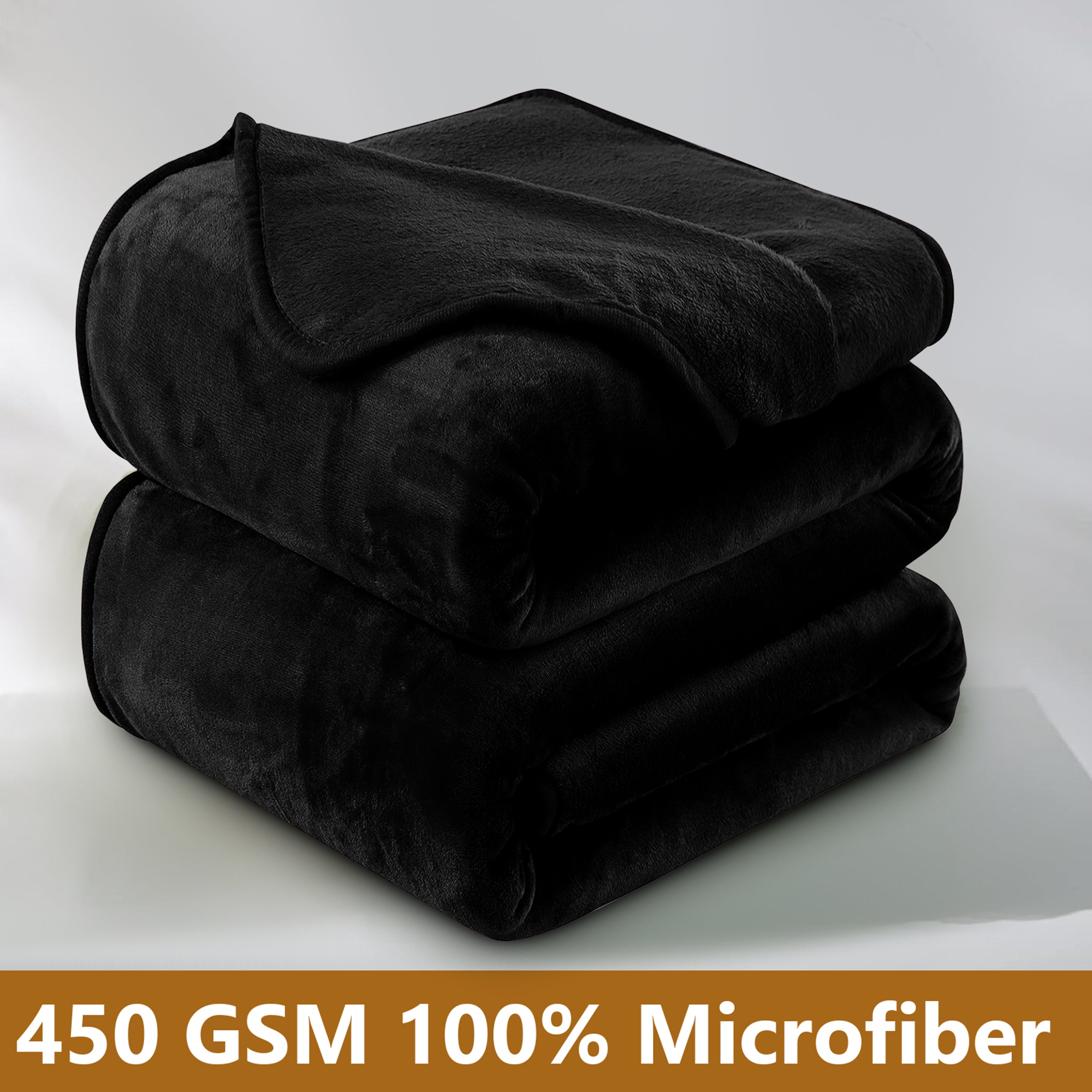 Lightweight Super Soft 450 GSM Fluffy Mink Throw Blanket