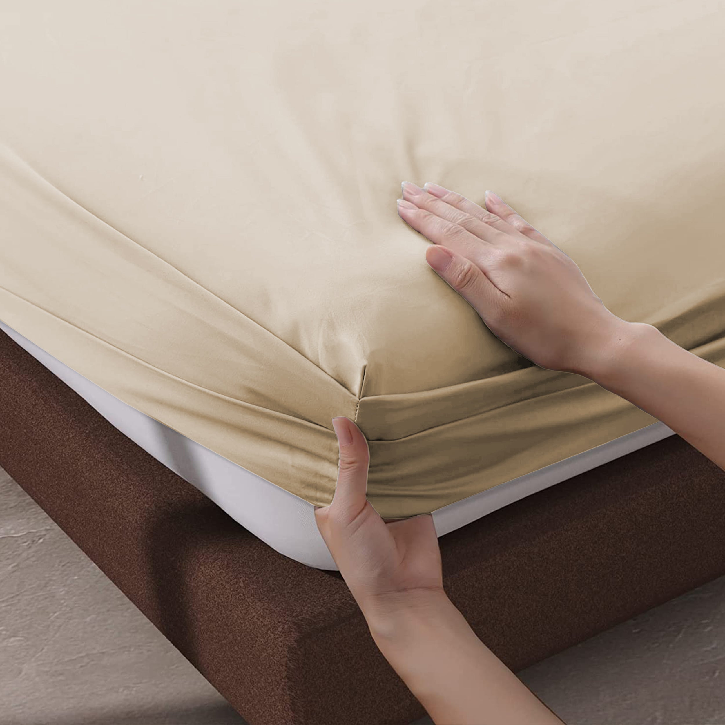 Fade Resistant Brushed Microfiber 30 Cm Deep Pocket Microfiber Fitted Sheet