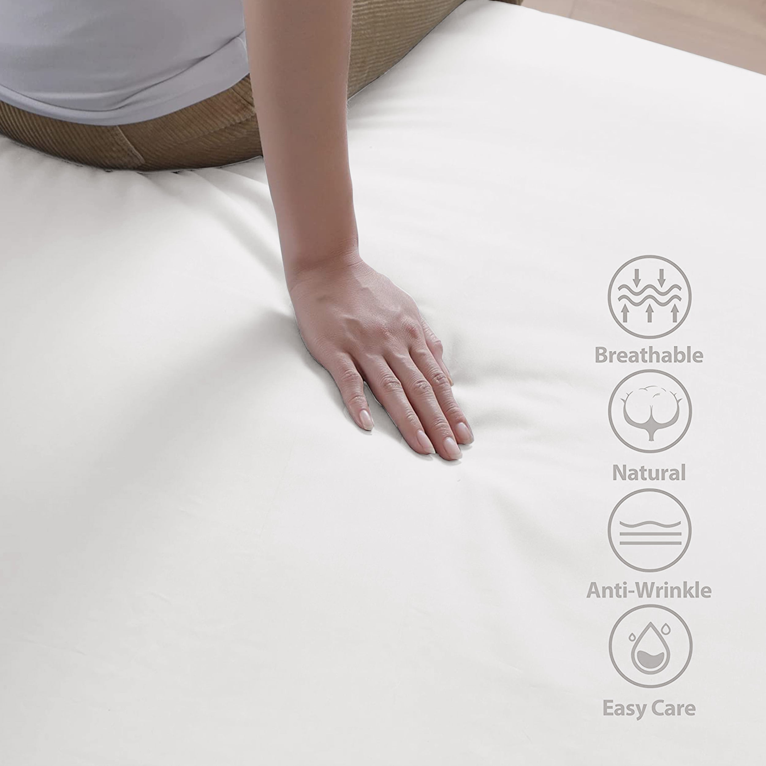Fade Resistant Brushed Microfiber 30 Cm Deep Pocket Microfiber Fitted Sheet