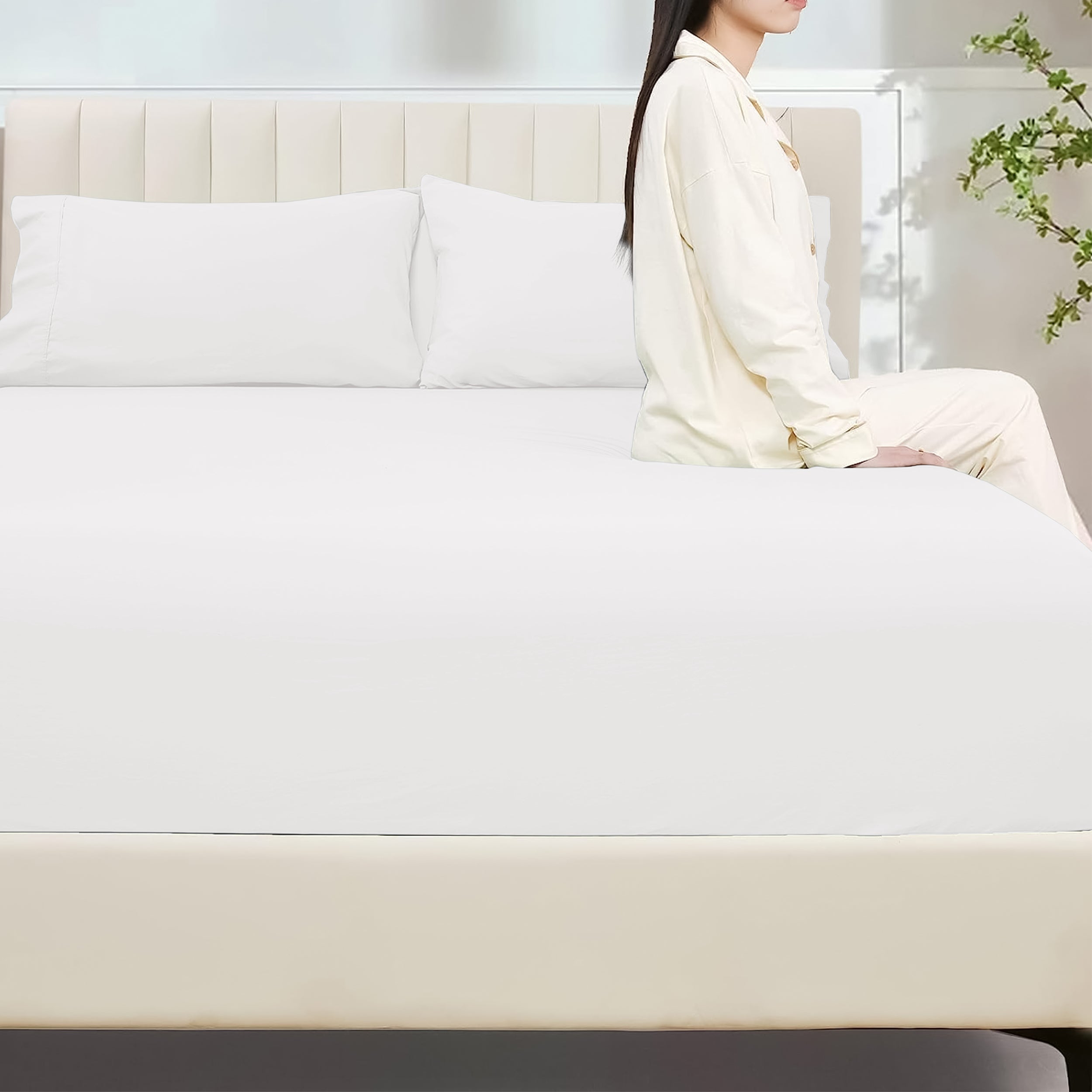 Fade Resistant Brushed Microfiber 30 Cm Deep Pocket Microfiber Fitted Sheet