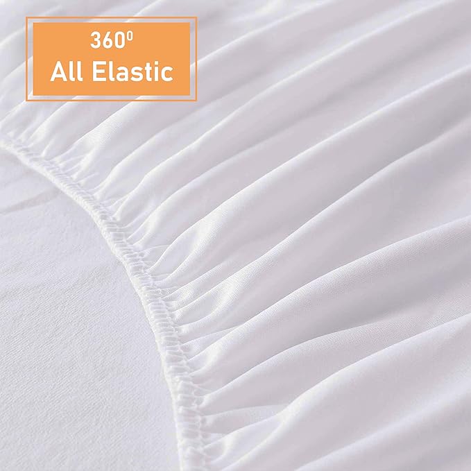 Waterproof Dust Mite Proof Terry Towel Mattress Protector -35 cm Deep