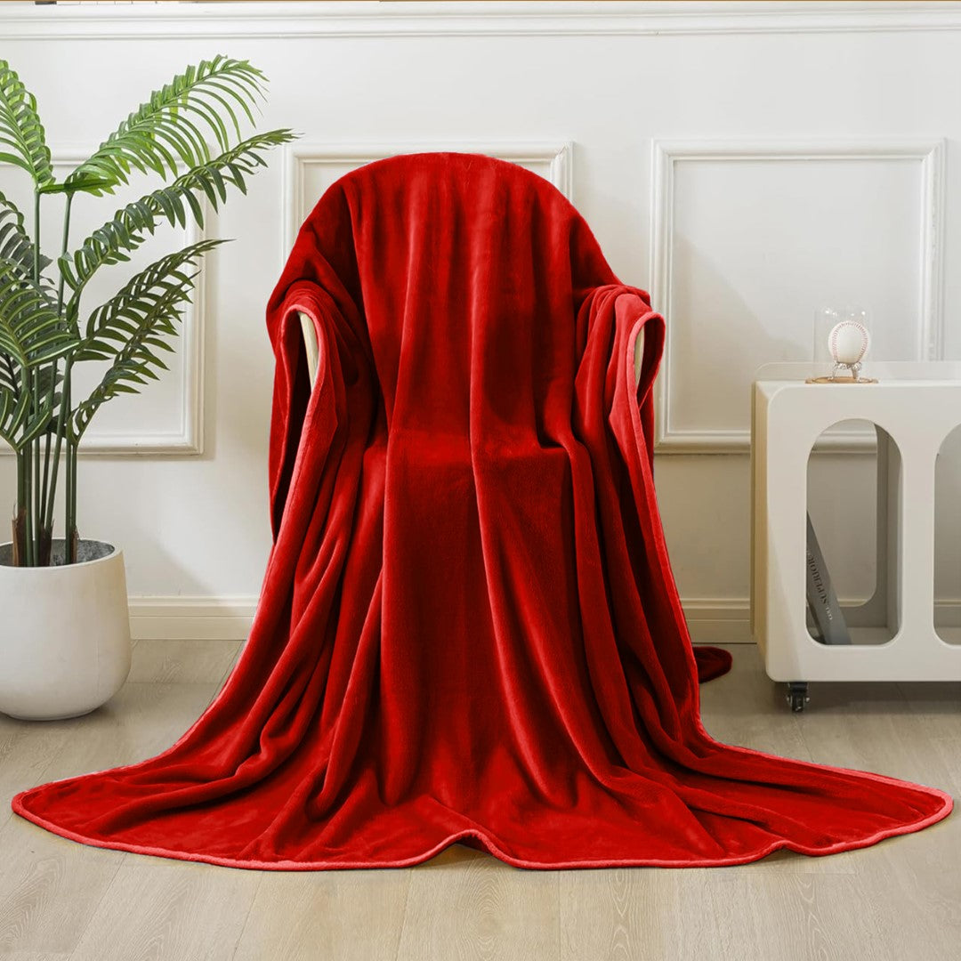 Lightweight Super Soft 450 GSM Fluffy Mink Throw Blanket