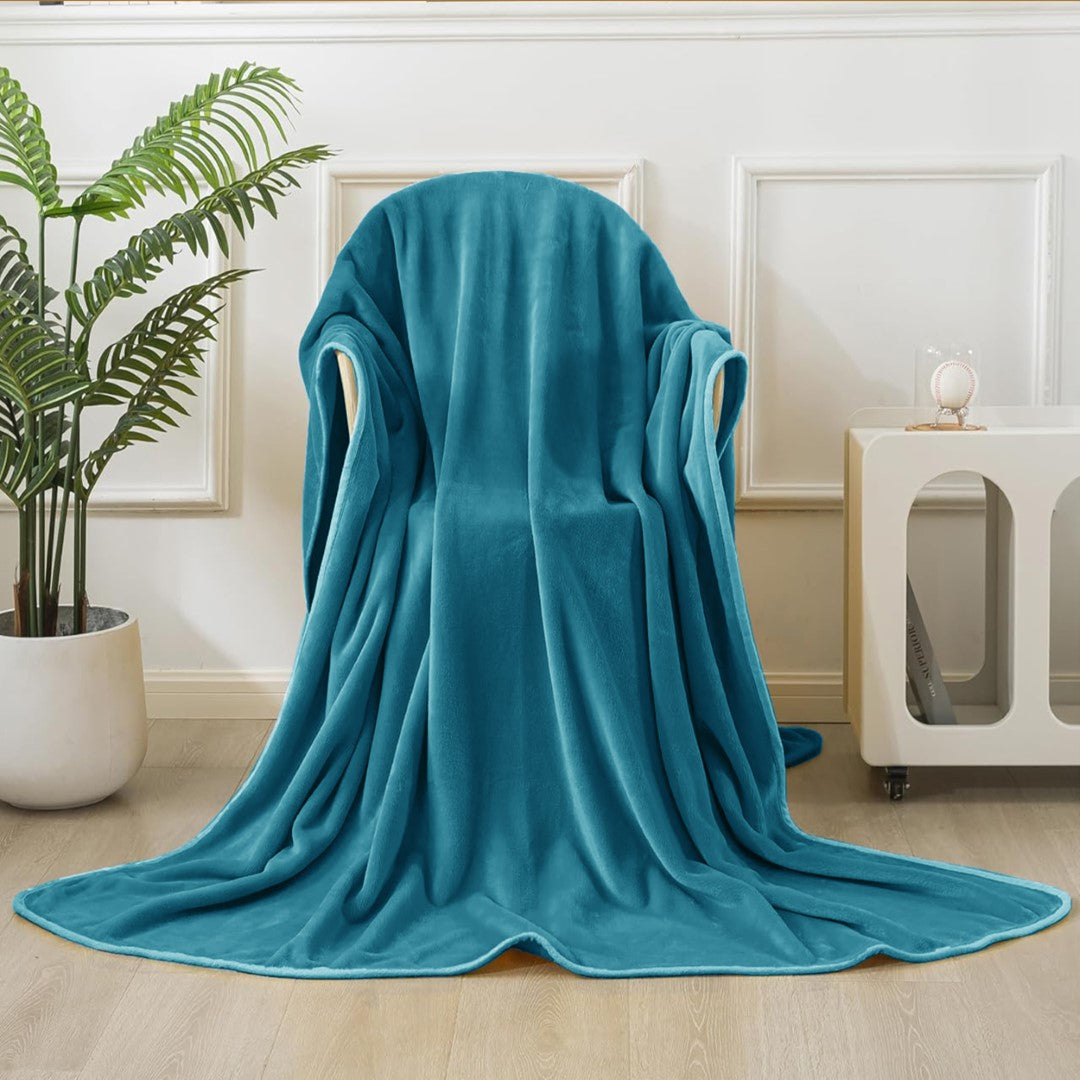Lightweight Super Soft 450 GSM Fluffy Mink Throw Blanket
