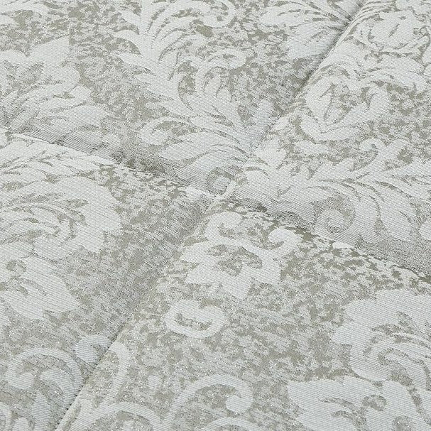 Charm Damask Pattern Velvet Jacquard Quilted Bedspread Comforter with Pillow Case