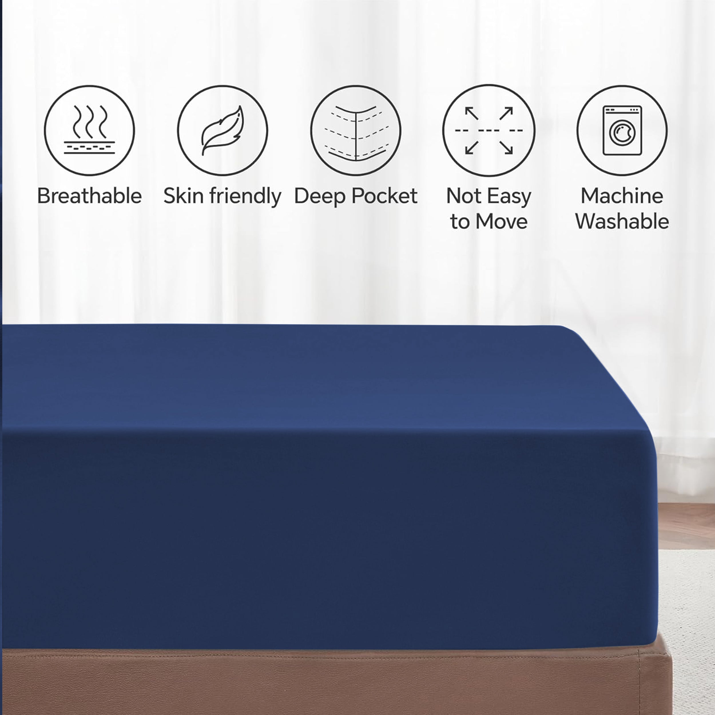 Fade Resistant Brushed Microfiber 30 Cm Deep Pocket Microfiber Fitted Sheet