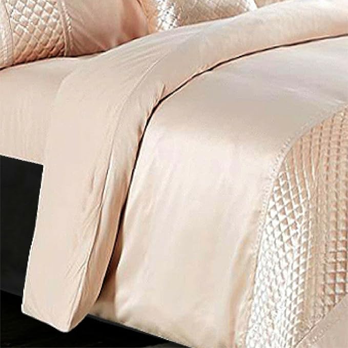 Atlanta Quilted Satin Sequence Design Bedspread Comforter with Pillow Case