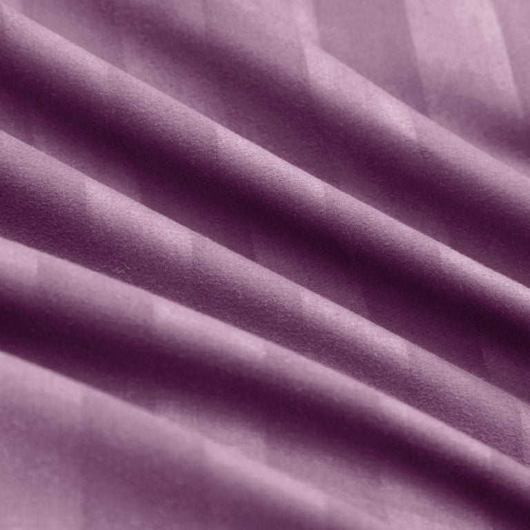 Elastic Edges Breathable Satin Stripe 30 Cm Deep Pocket Fitted Sheet