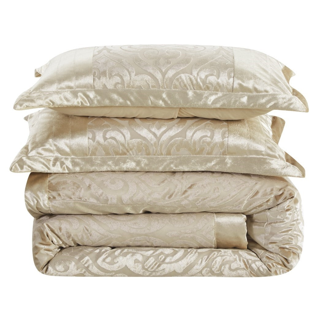 Infinity Jacquard Velvet Bedspread Comforter with Pillow Case