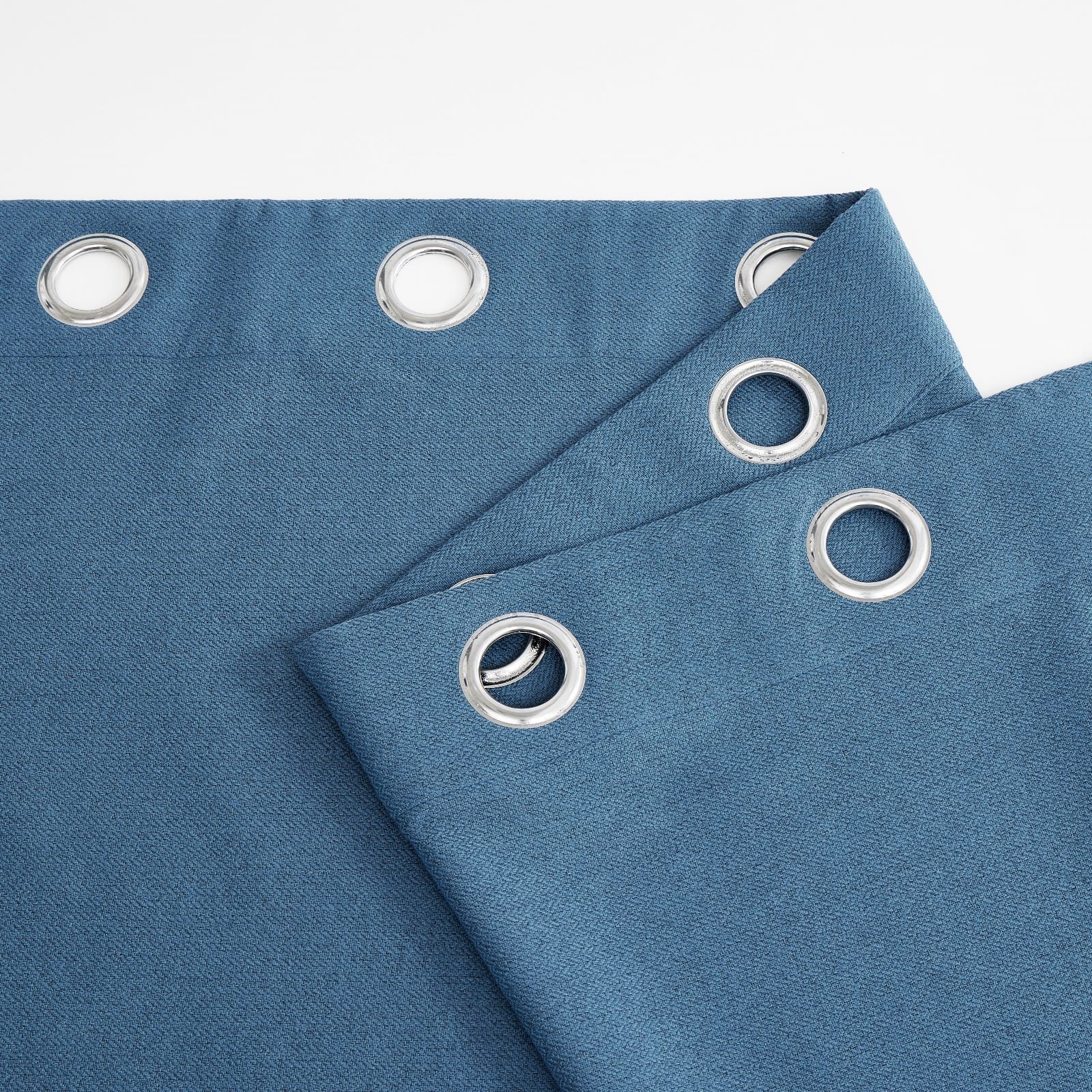 Thermal Insulated Heavy Eyelet Ring Top Blackout Living Room Curtains