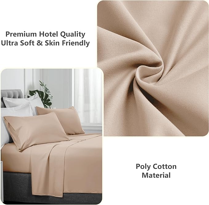 Fade Resistant Breathable Percale Flat Sheet