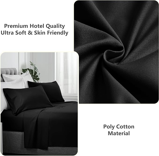 Fade Resistant Breathable Percale Flat Sheet