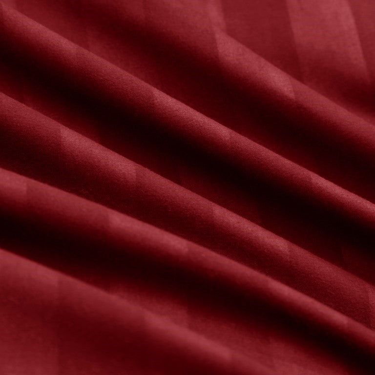 Elastic Edges Breathable Satin Stripe 30 Cm Deep Pocket Fitted Sheet