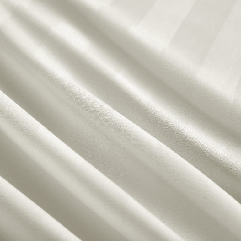 Elastic Edges Breathable Satin Stripe 30 Cm Deep Pocket Fitted Sheet
