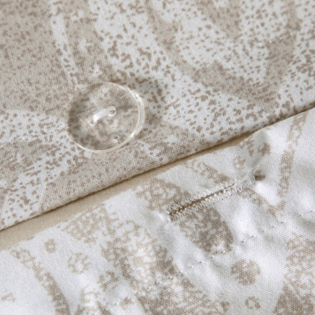 Breathable Microfibre Quilt Duvet Cover Set With Fitted Sheet