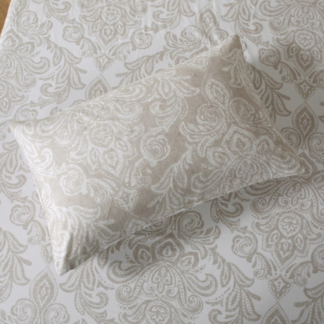 Breathable Microfibre Quilt Duvet Cover Set With Fitted Sheet