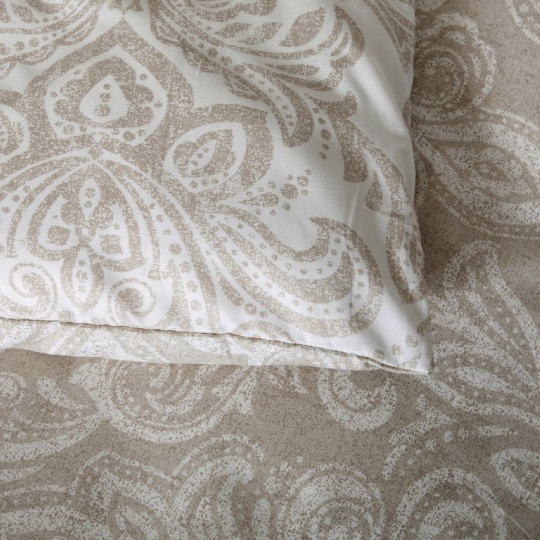 Breathable Microfibre Quilt Duvet Cover Set With Fitted Sheet