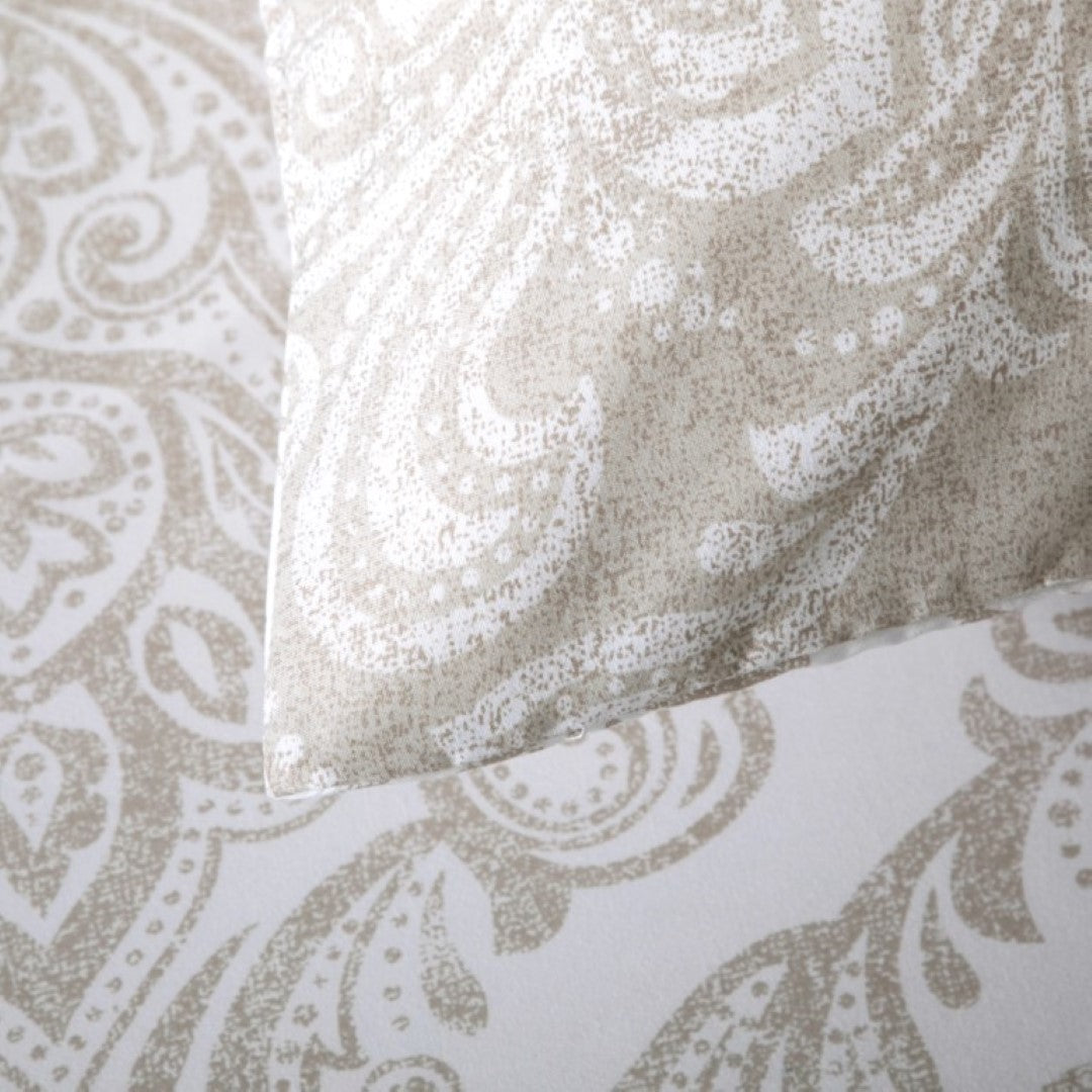 Breathable Microfibre Quilt Duvet Cover Set With Fitted Sheet