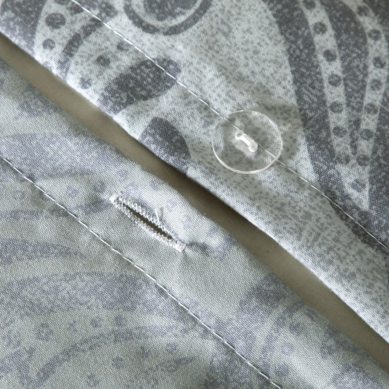 Breathable Microfibre Quilt Duvet Cover Set With Fitted Sheet