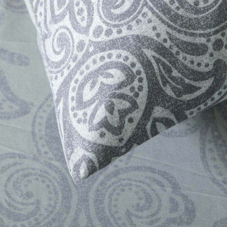 Breathable Microfibre Quilt Duvet Cover Set With Fitted Sheet