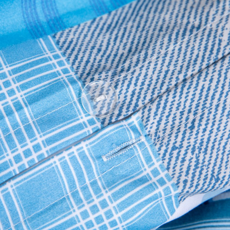 Breathable Microfibre Quilt Duvet Cover Set With Fitted Sheet