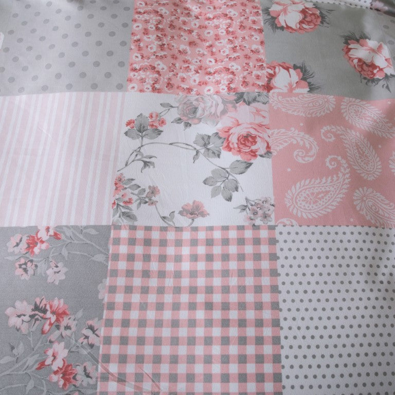 Breathable Microfibre Quilt Duvet Cover Set With Fitted Sheet