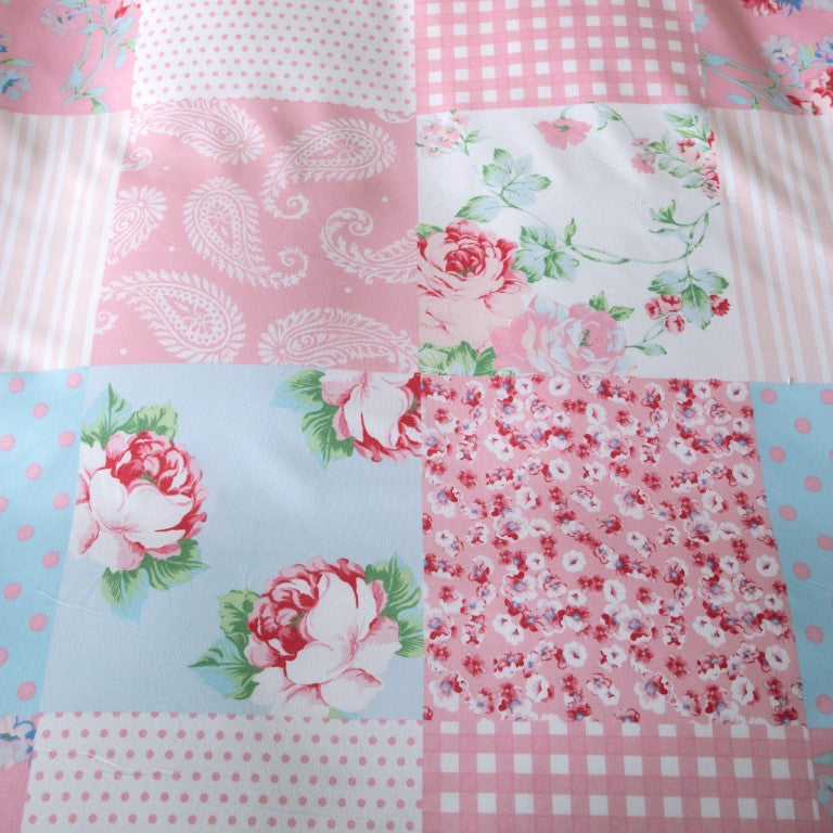 Breathable Microfibre Quilt Duvet Cover Set With Fitted Sheet