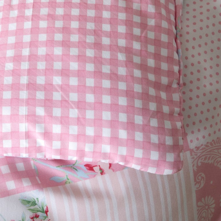 Breathable Microfibre Quilt Duvet Cover Set With Fitted Sheet