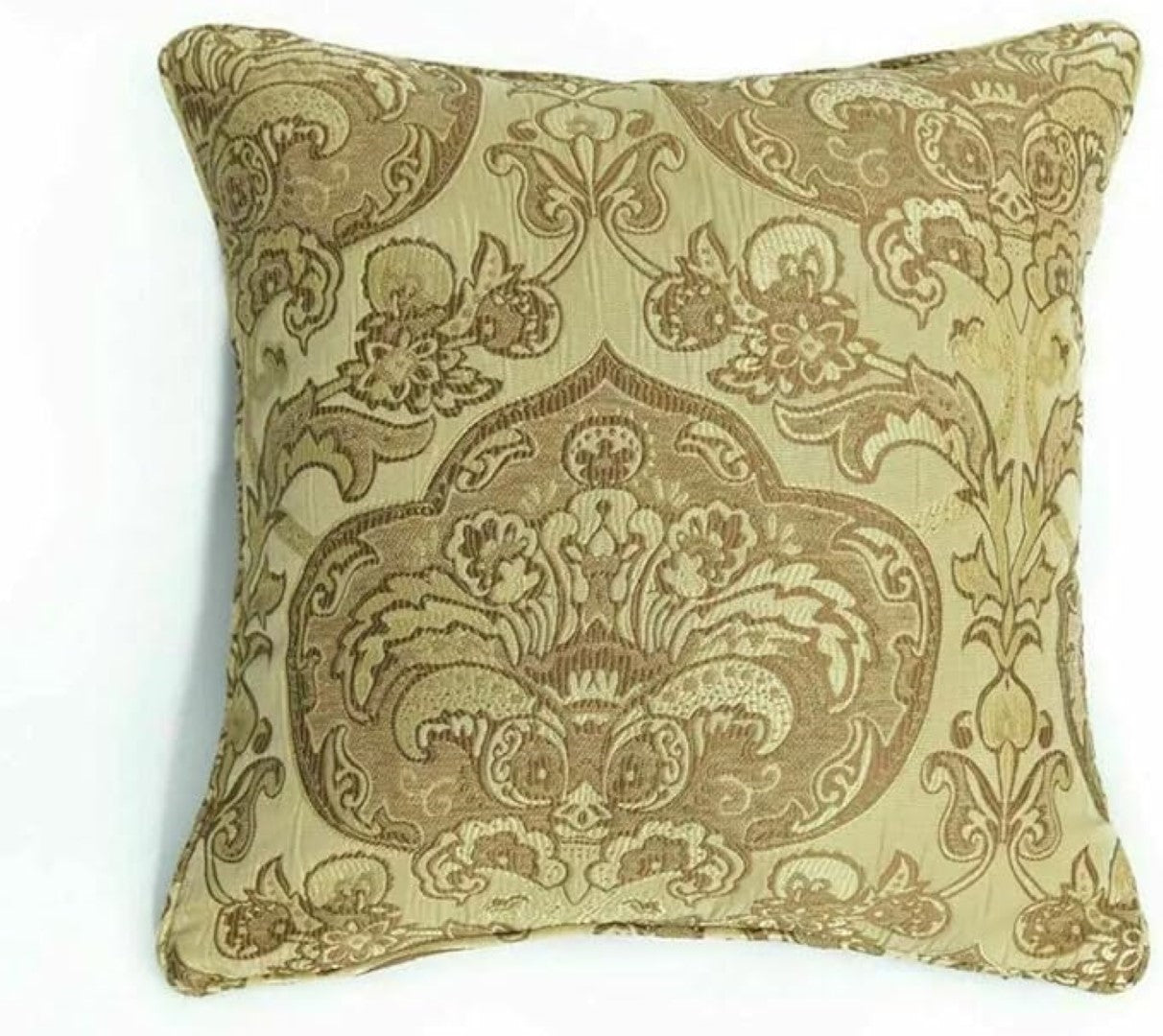 Floral Jacquard Square Sofa Cushion Cover for Bedroom