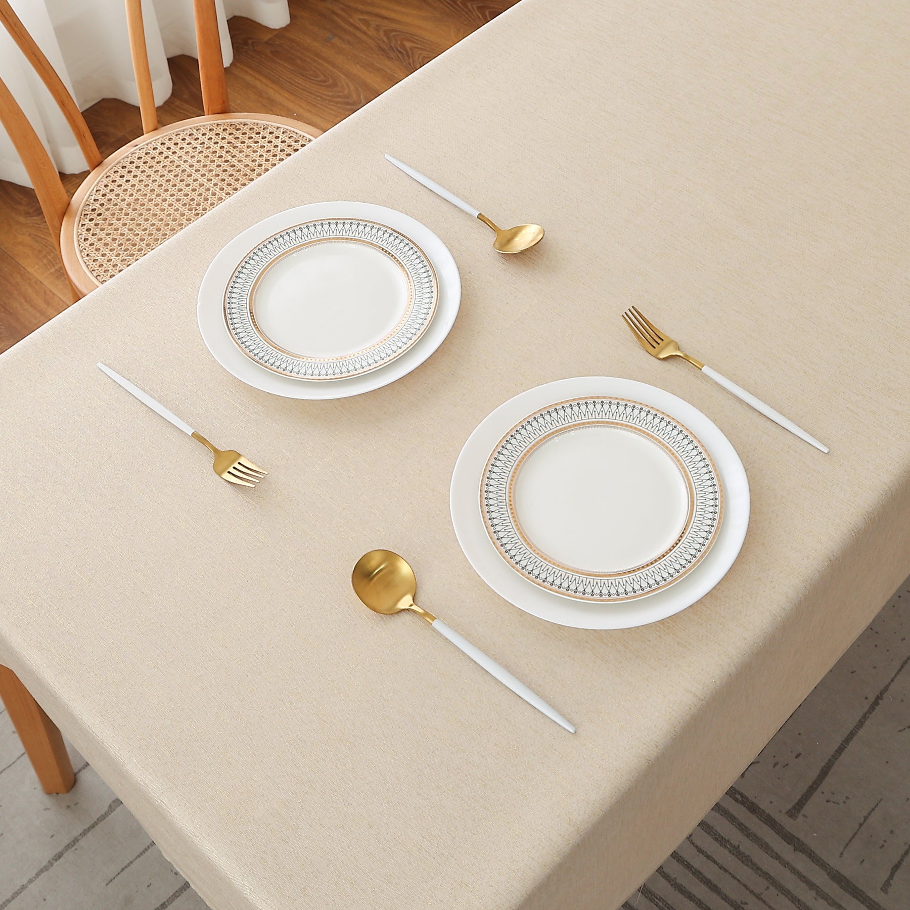 Home Decorative Glitter Dinning Table Cover Protector Tablecloth