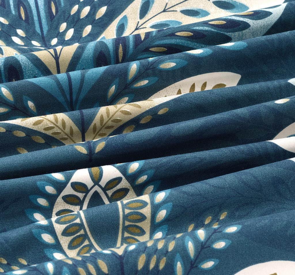 Breathable Microfibre Quilt Duvet Cover Set With Fitted Sheet