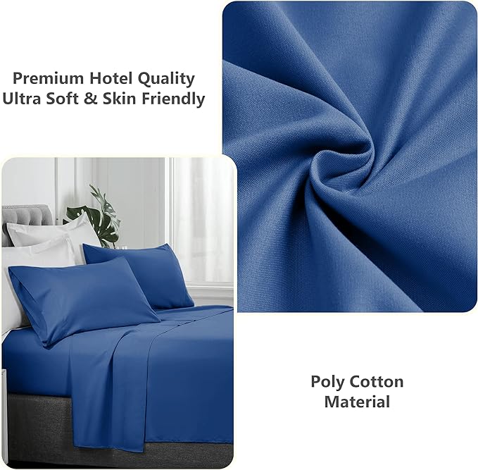 Fade Resistant Breathable Percale Flat Sheet