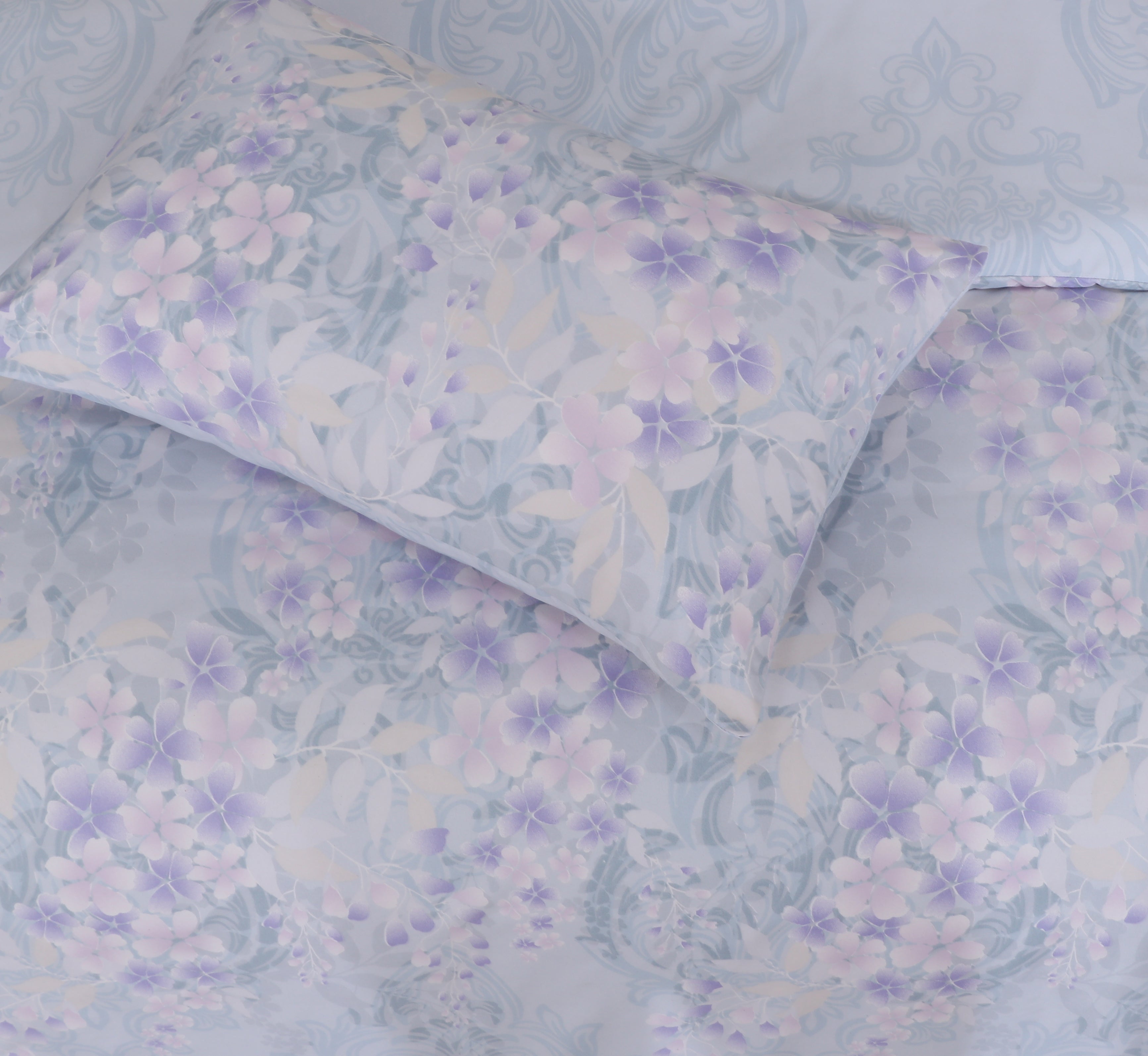 Breathable Microfiber Quilt Duvet Cover Set With Fitted Sheet