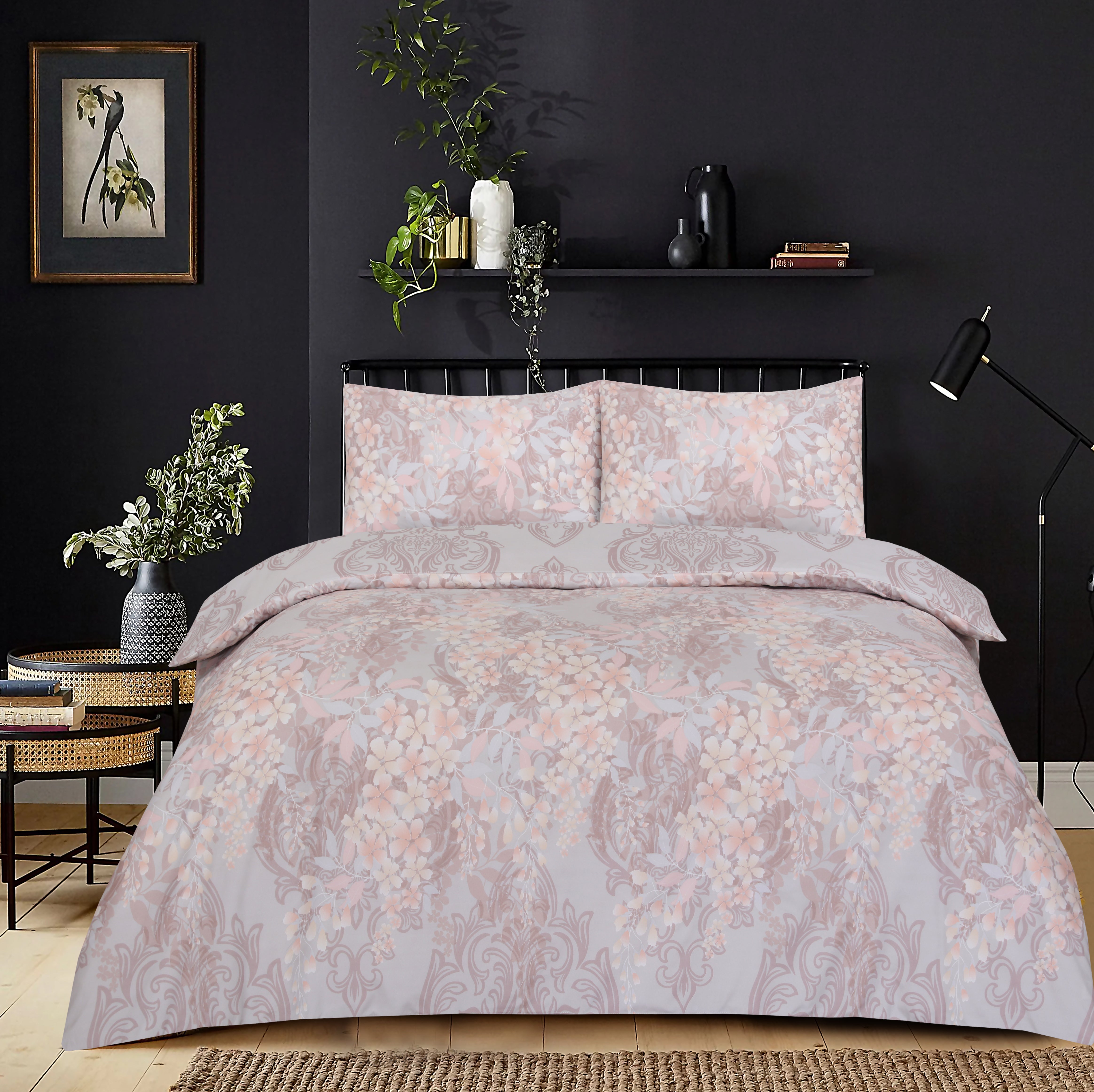 Breathable Microfiber Quilt Duvet Cover Set With Fitted Sheet